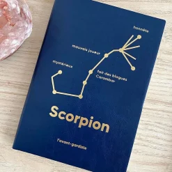 L'AVANT GARDISTE Carnet ASTRO SCORPION coloris bleu - 4MURS