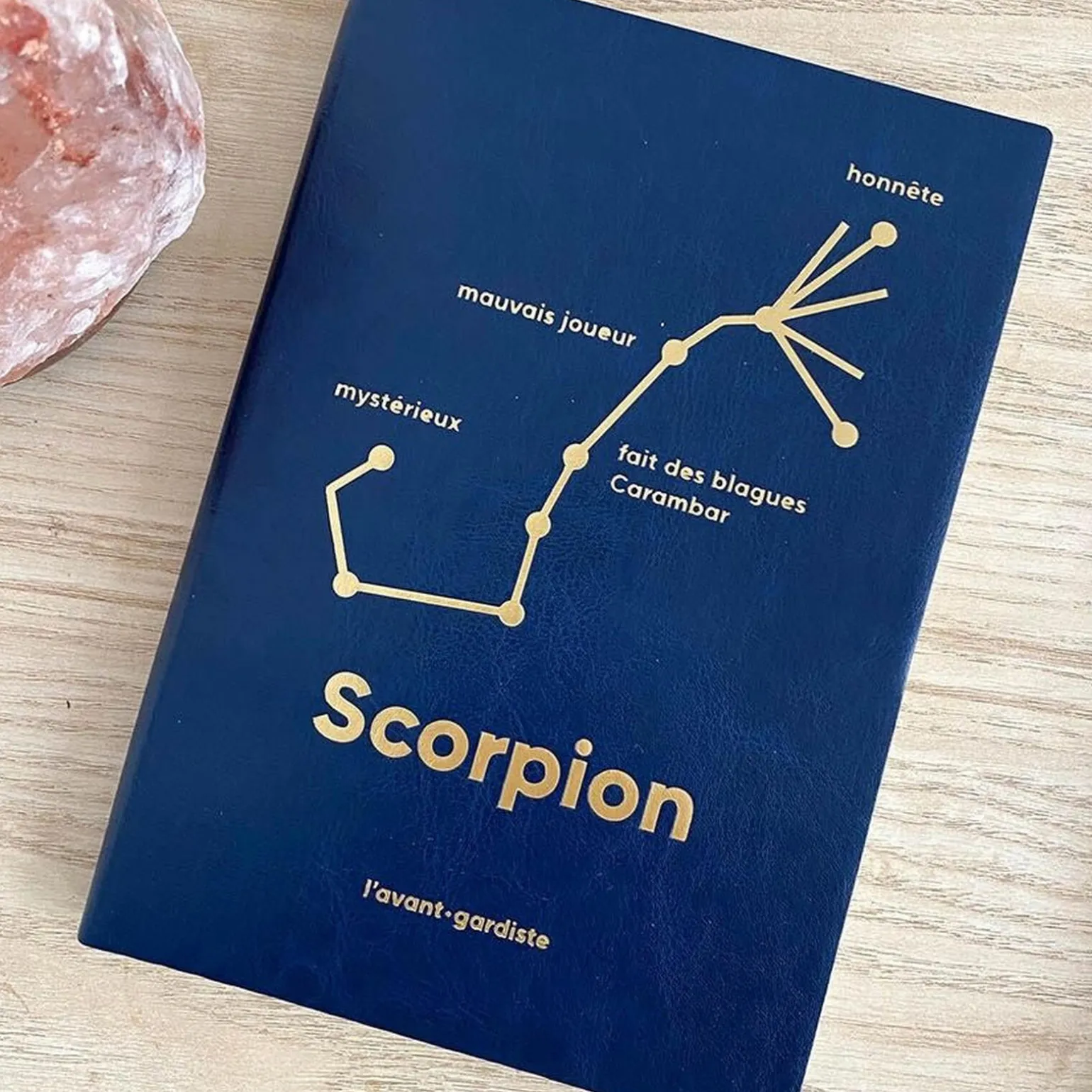 L'AVANT GARDISTE Carnet ASTRO SCORPION coloris bleu - 4MURS