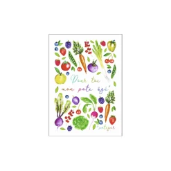 LES CARTES DE LULU Carte POTAGER coloris multicolore - 4MURS