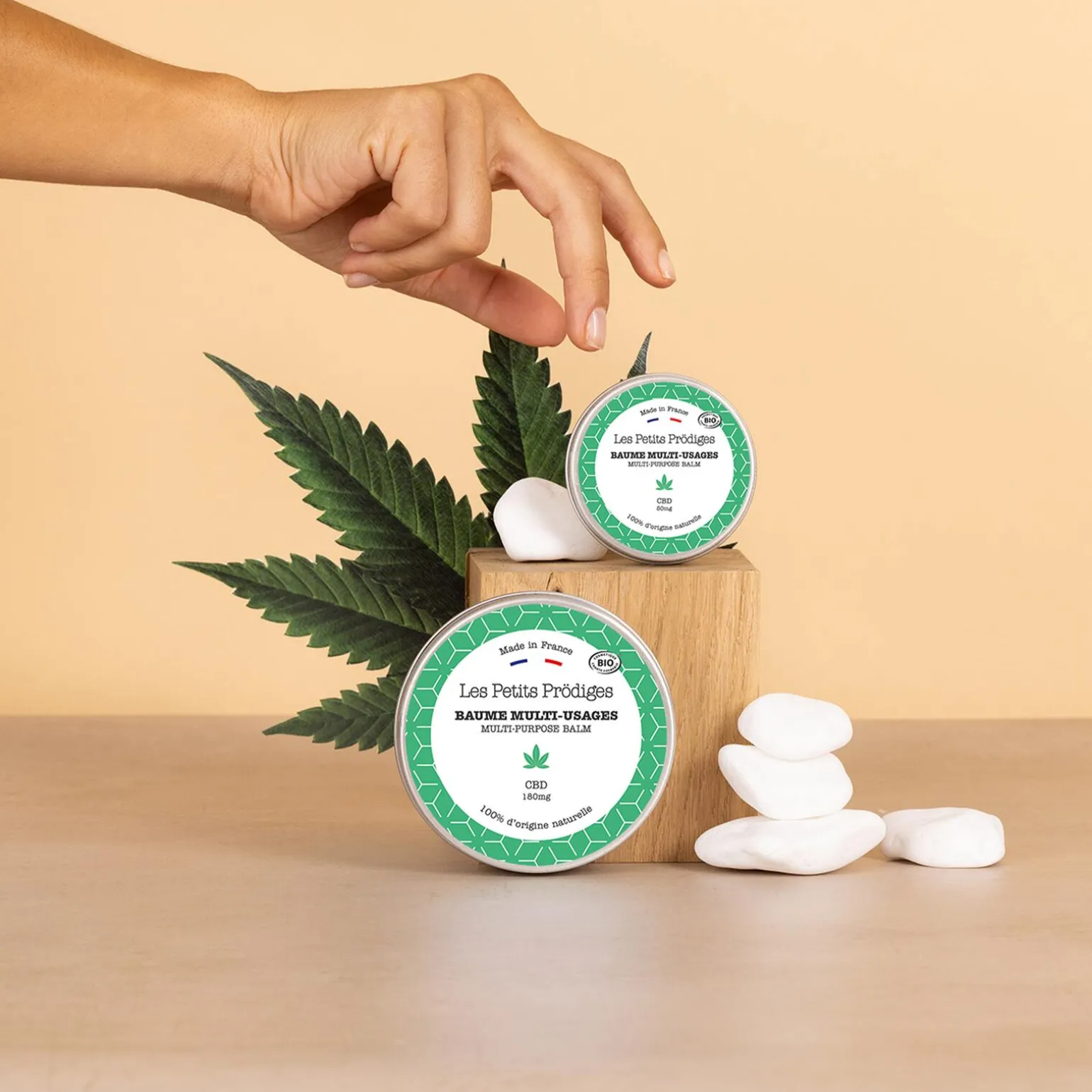 LES PETITS PRÖDIGES Baume multi-usages MAGIQUE CBD vert - 4MURS