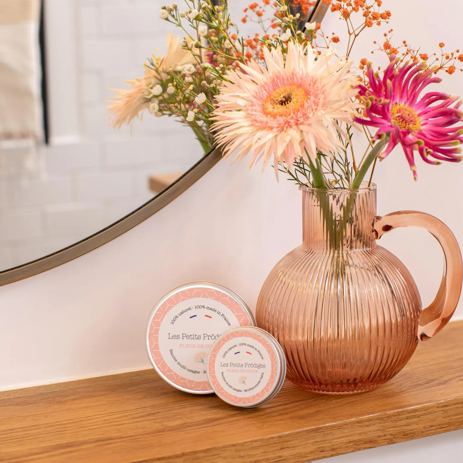 LES PETITS PRÖDIGES Baume multi-usages MAGIQUE Fleur de coton rose