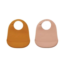 LIEWOOD Bavoir TILDA coloris Rose/Jaune Moutarde - 4MURS