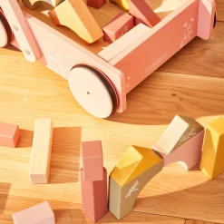 Little Dutch Jeu d'éveil CHARIOT A BLOCS FLEURS - 4MURS