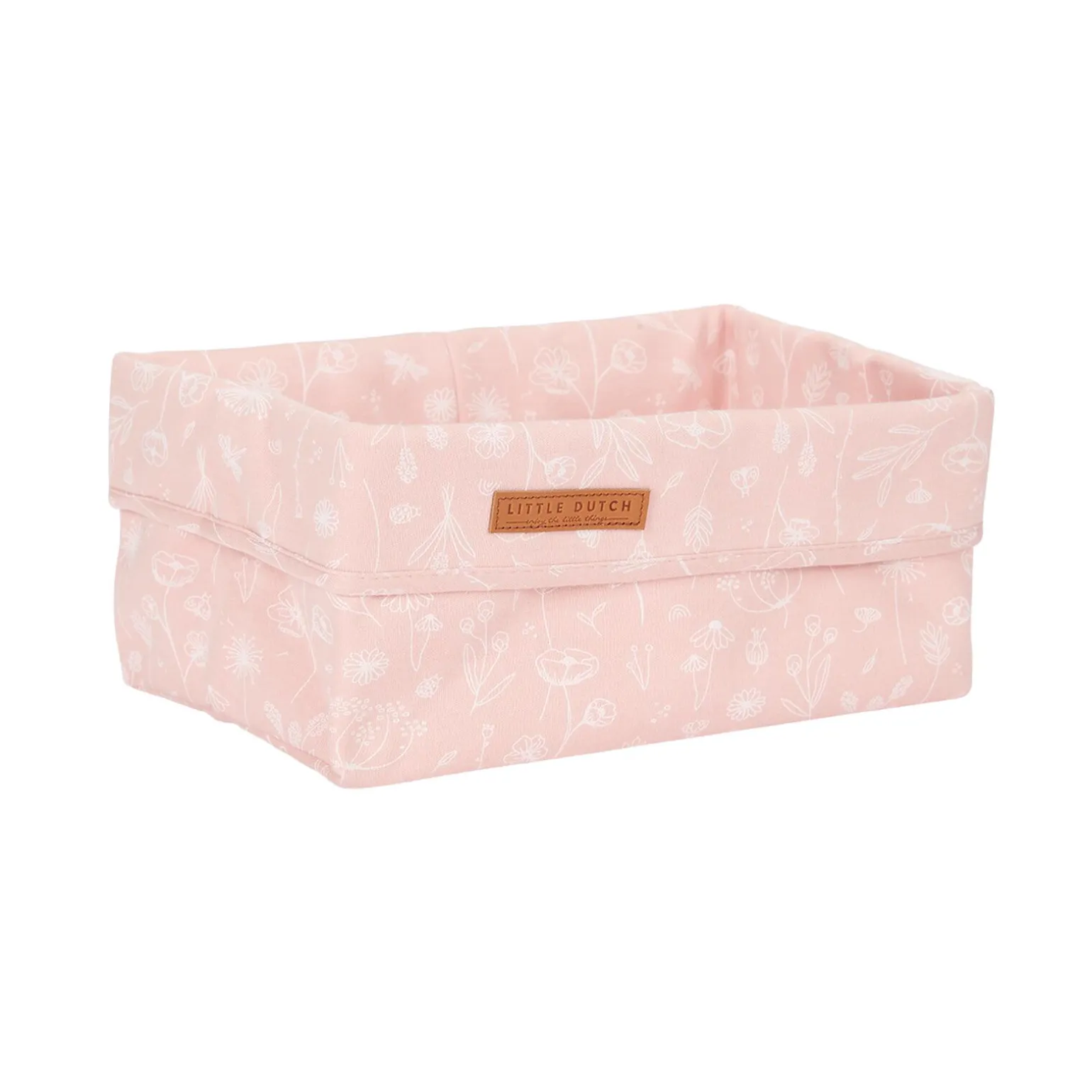 Little Dutch Panier WILD FLOWERS PINK L coloris rose clair - 4MURS
