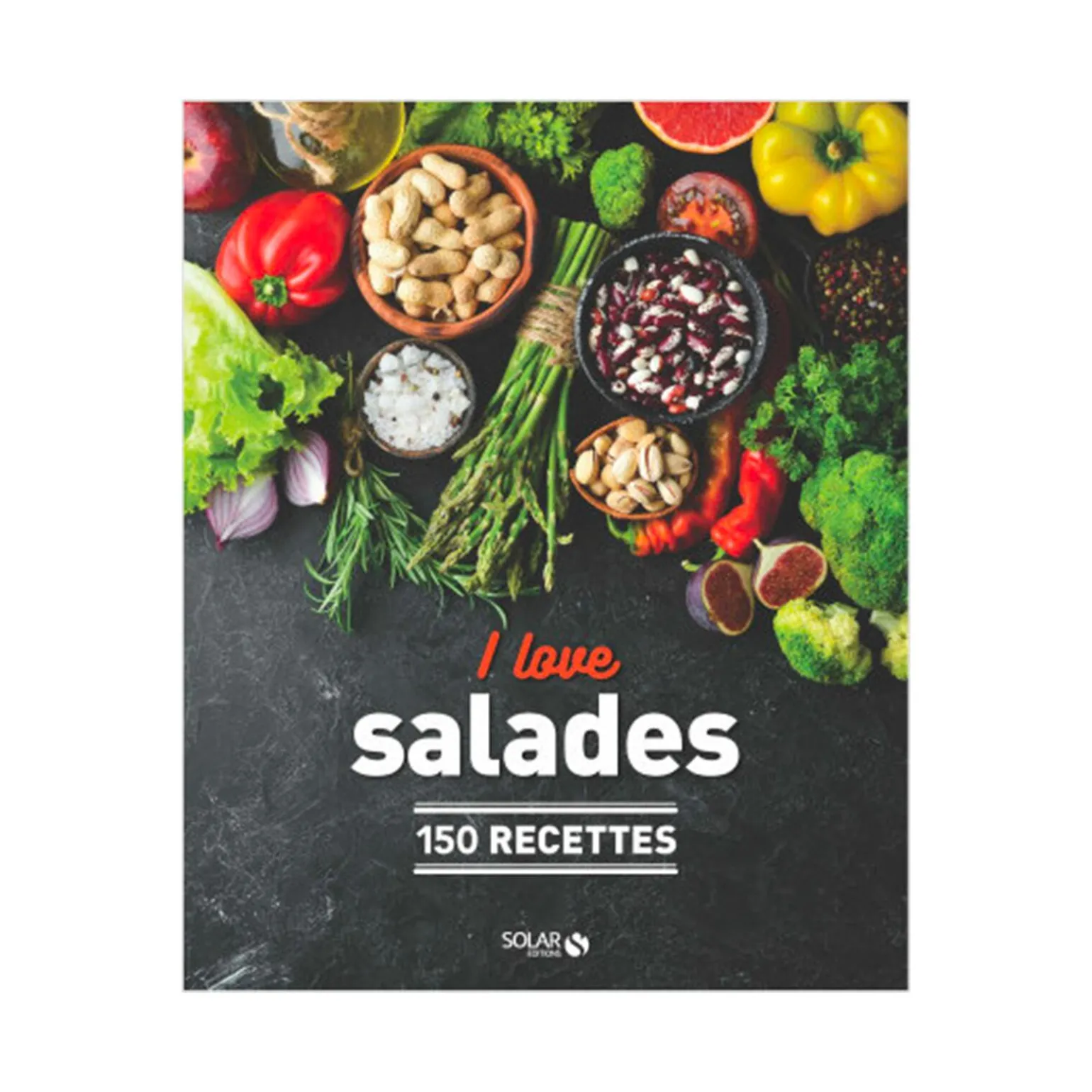 Livre culinaire I LOVE SALADES - 4MURS