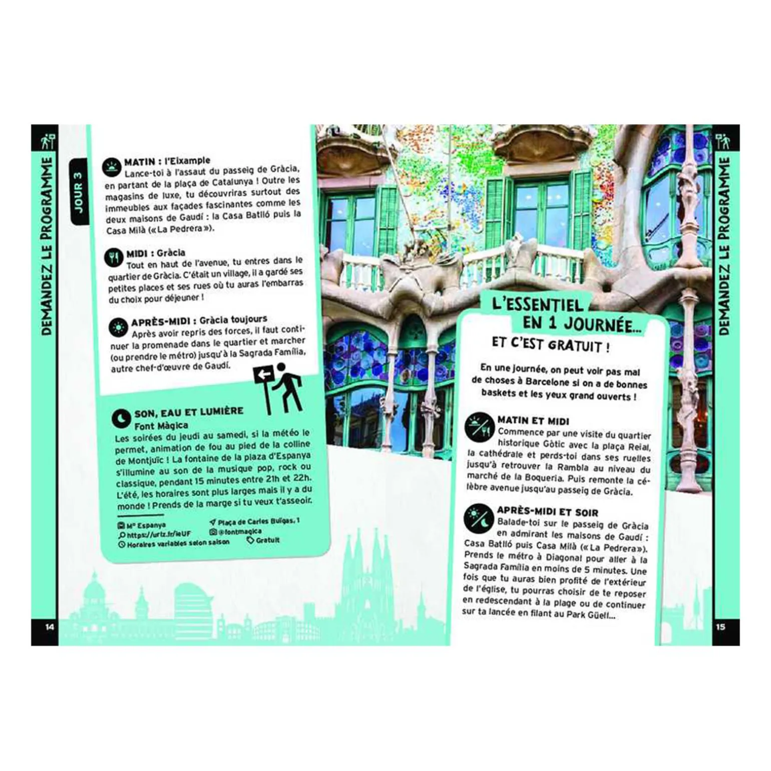 Livre voyage et nature ON SE CASSE ! LES MEILLEURS SPOTS À BARCELONE