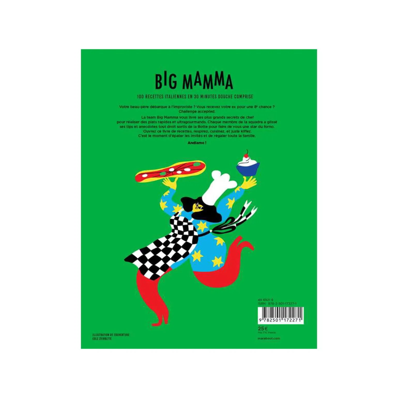 Marabout Livre culinaire BIG MAMMA - CUISINE ITALIENNE EN 30 MINUTES (DOUCHE COMPRISE !)