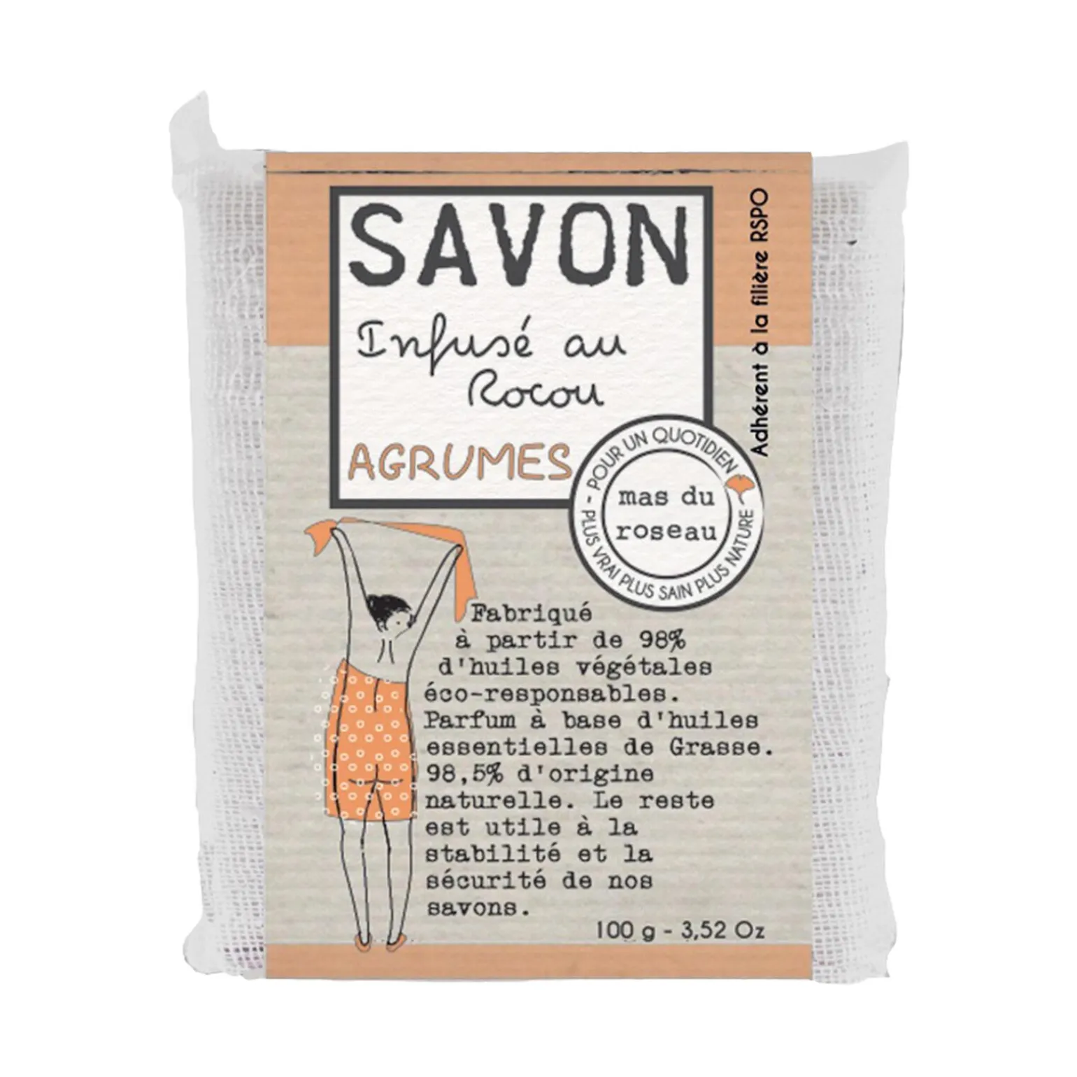Mas du Roseau Savon AGRUMES Agrumes - 4MURS
