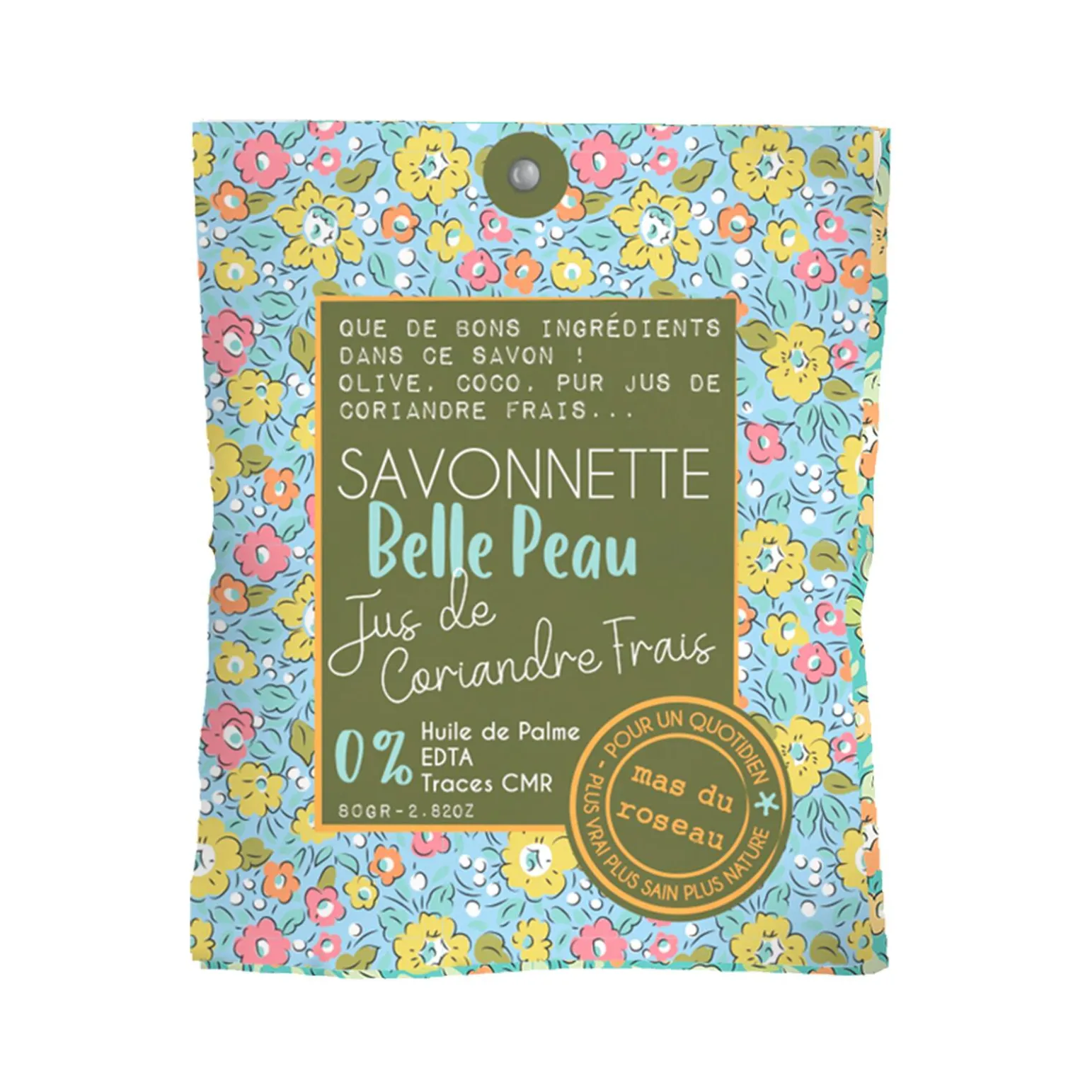 Mas du Roseau Savon BELLE PEAU PUR JUS DE CORIANDRE Jus de coriandre