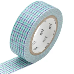 Masking tape HOUGAN MINT & MARINE coloris bleu - 4MURS