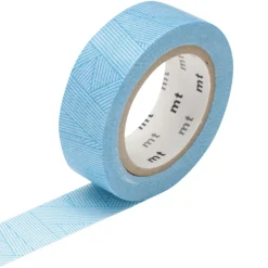 Masking tape TRAME MESSY coloris cyan - 4MURS