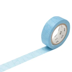 Masking tape TRAME MESSY coloris cyan - 4MURS