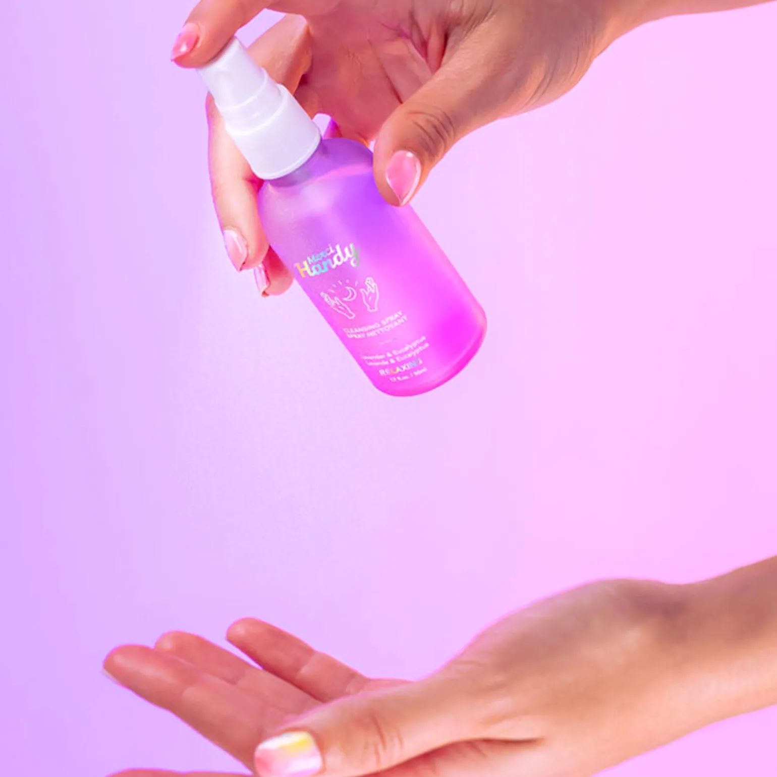Merci Handy Gel mains SPRAY NETTOYANT RELAXANT lavande et eucalyptus