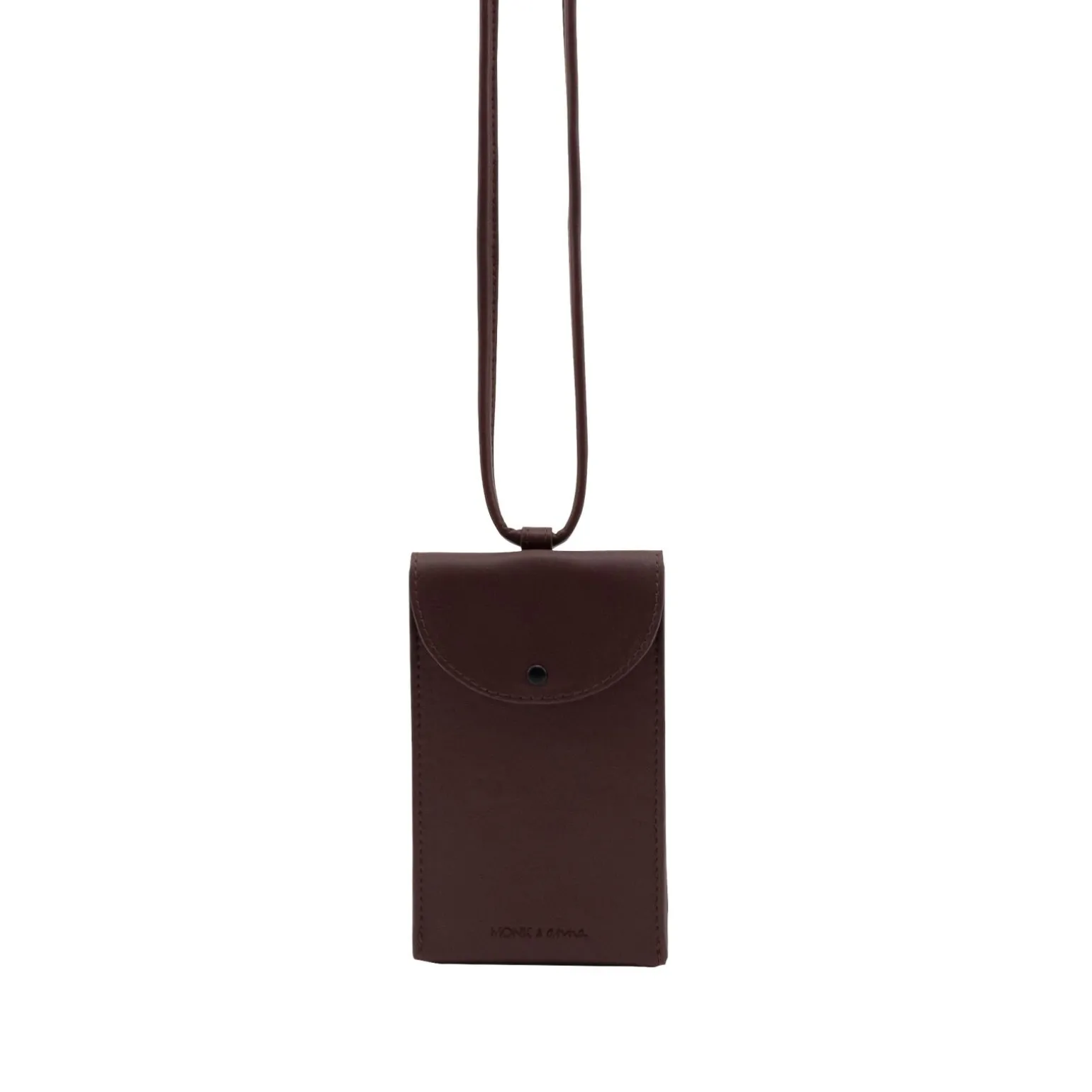 Monk & Anna Coque de téléphone POUCH MAHOGANY acajou - 4MURS