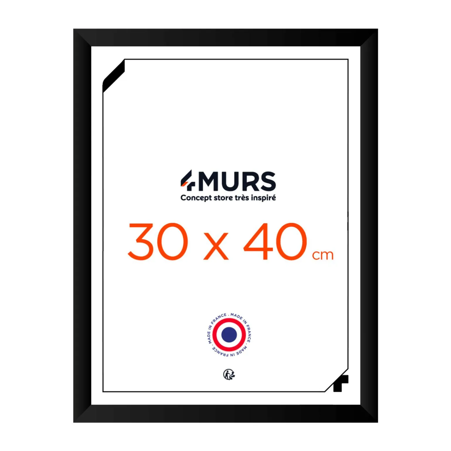 4MURS Cadre photo NOIR 30 x 40 cm - 4MURS