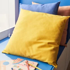 4MURS Coussin FIUME coloris jaune soleil 44 x 44 cm - 4MURS