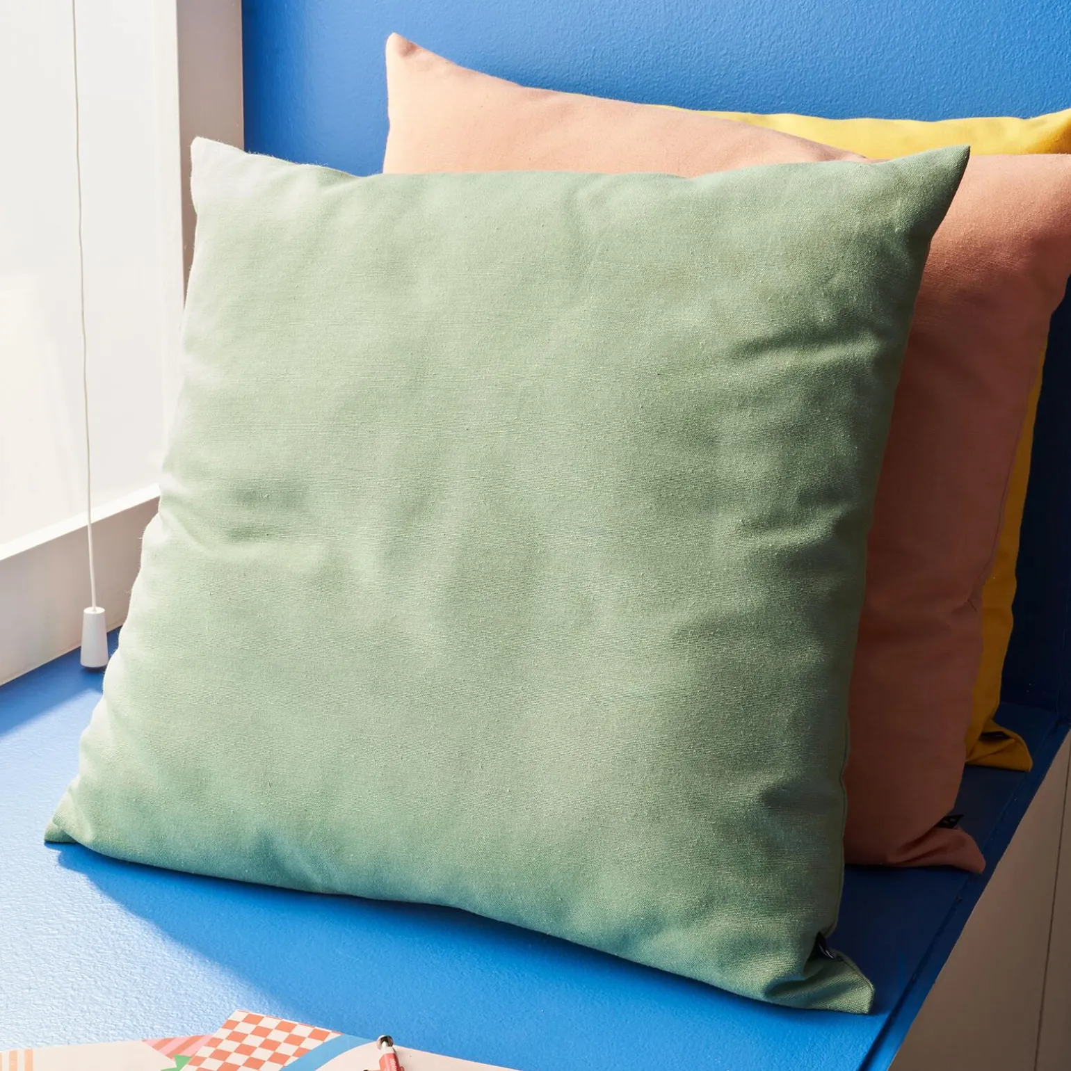 4MURS Coussin FIUME coloris vert clair 44 x 44 cm - 4MURS