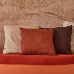 4MURS Coussin MEDEA coloris Orange Brulée 44 x 44 cm - 4MURS