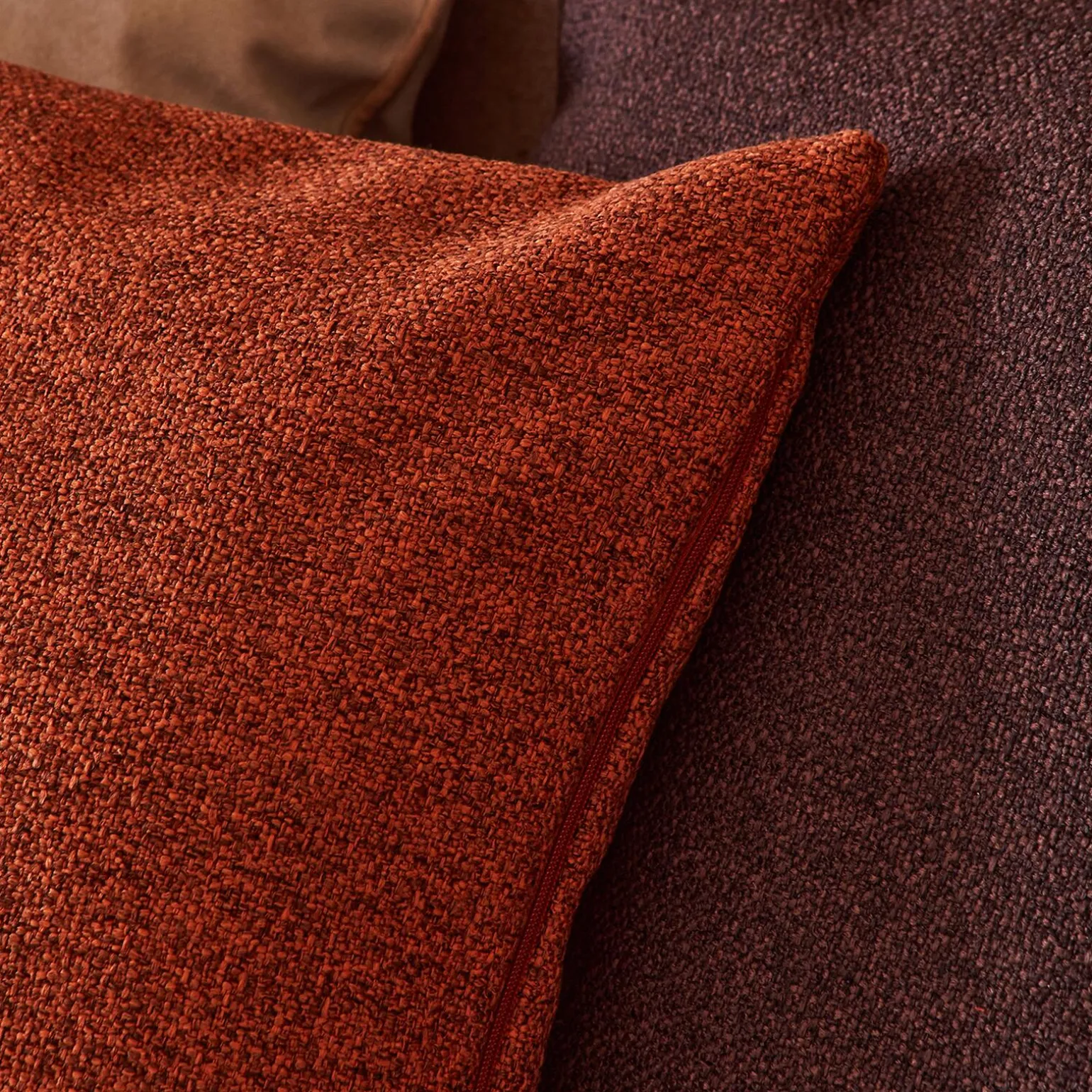 4MURS Coussin MEDEA coloris Orange Brulée 44 x 44 cm - 4MURS