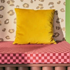4MURS Coussin PONE coloris jaune smile 40 x 40 cm - 4MURS