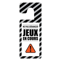 4MURS Déco de porte JEUX EN COURS coloris noir - 4MURS