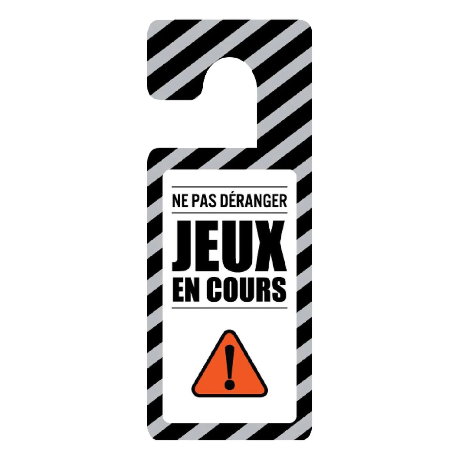 4MURS Déco de porte JEUX EN COURS coloris noir - 4MURS