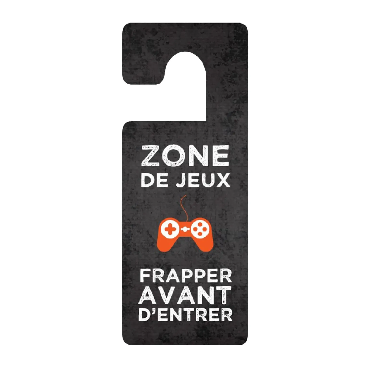 4MURS Déco de porte ZONE DE JEUX coloris noir - 4MURS