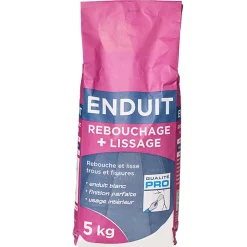 4MURS Enduit de rebouchage et lissage 5 Kg - 4MURS