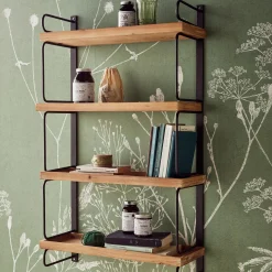 4MURS Etagère en bois INES coloris noir et bois - 4MURS