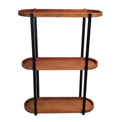 4MURS Etagère en bois YORK coloris noir et bois - 4MURS