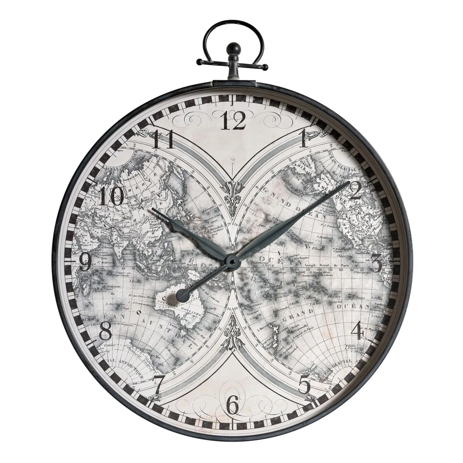 4MURS Horloge à gousset MAP coloris gris - 4MURS
