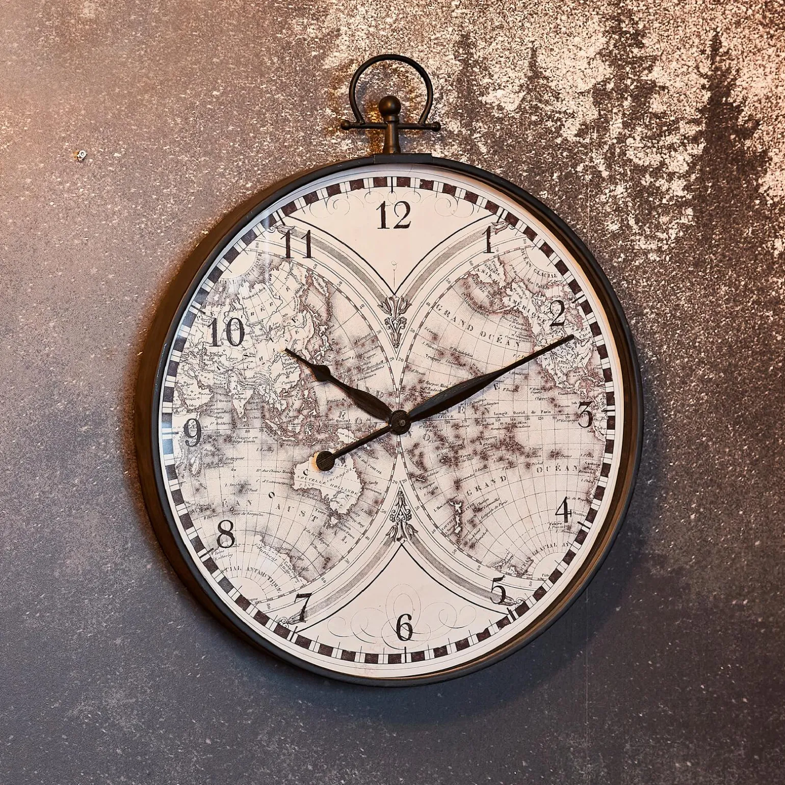 4MURS Horloge à gousset MAP coloris gris - 4MURS