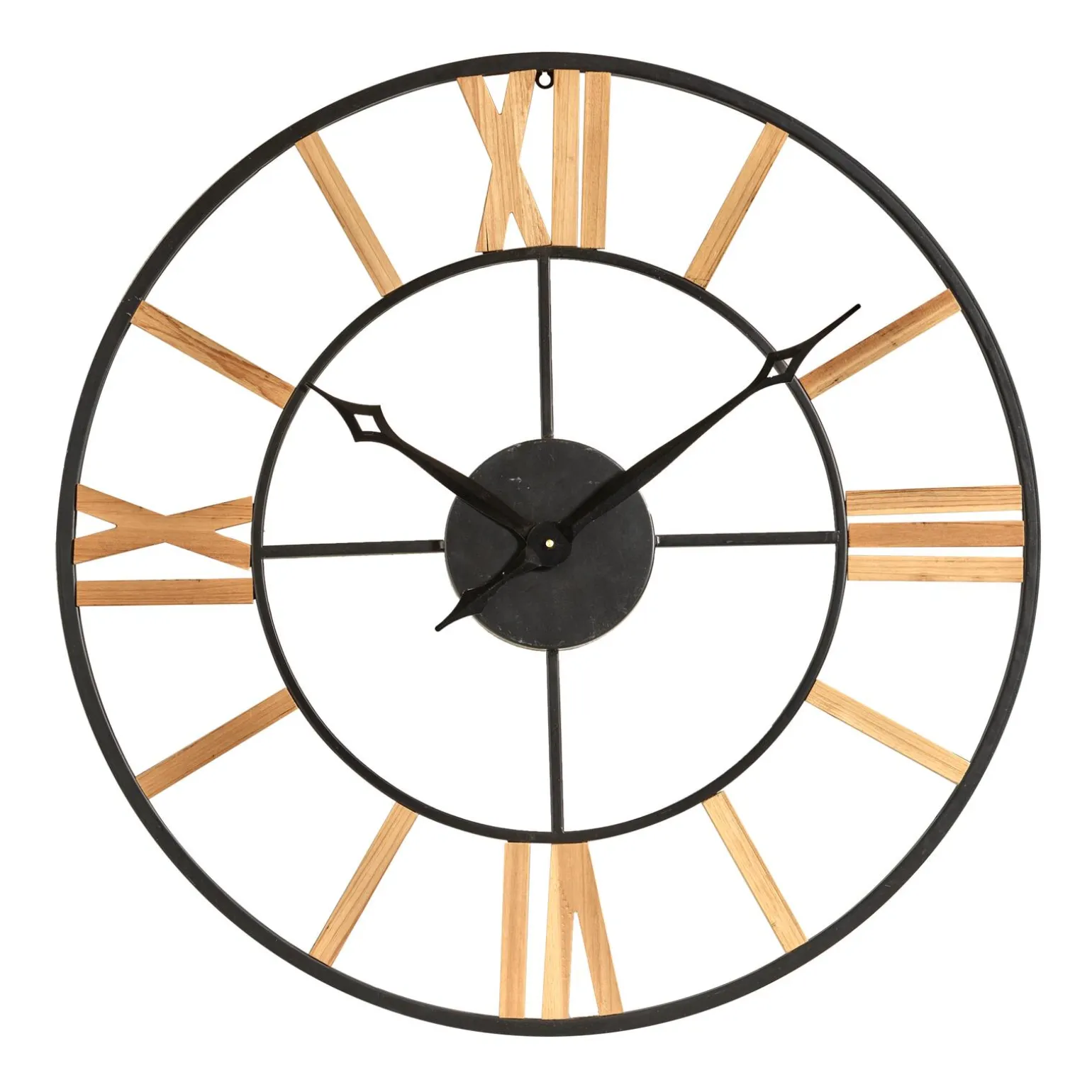 4MURS Horloge en bois CHARLY coloris pin - 4MURS