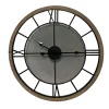 4MURS Horloge en métal COURCHEVEL coloris brun et noir - 4MURS