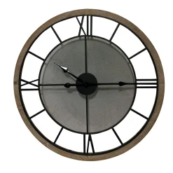 4MURS Horloge en métal COURCHEVEL coloris brun et noir - 4MURS