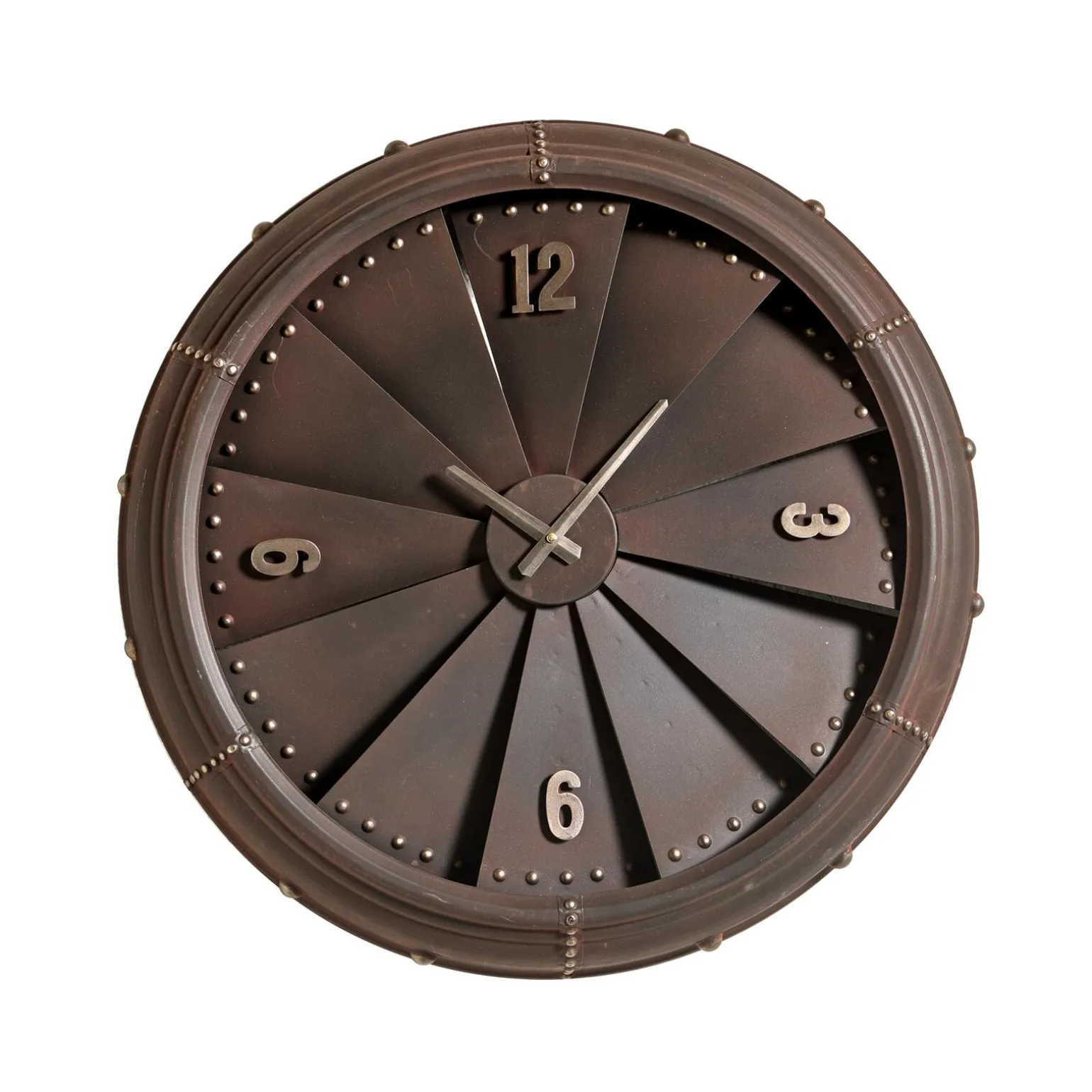 4MURS Horloge en métal VENTILO coloris brun métallisé - 4MURS