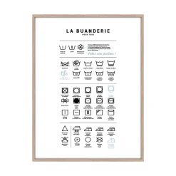 4MURS Image encadrée LA BUANDERIE 30 x 40 cm - 4MURS
