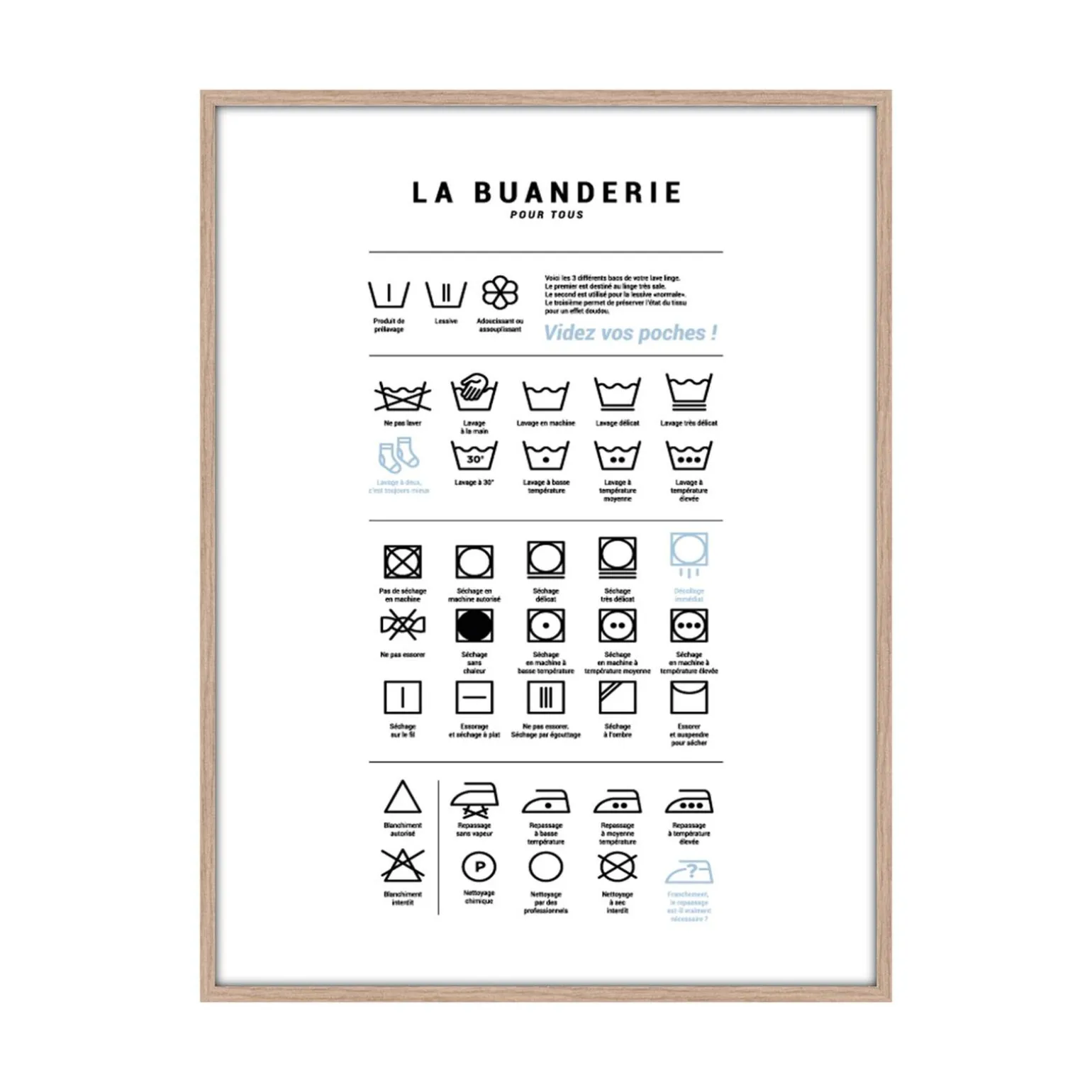 4MURS Image encadrée LA BUANDERIE 30 x 40 cm - 4MURS
