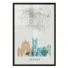 4MURS Image encadrée MAP TROYES 40 x 60 cm - 4MURS