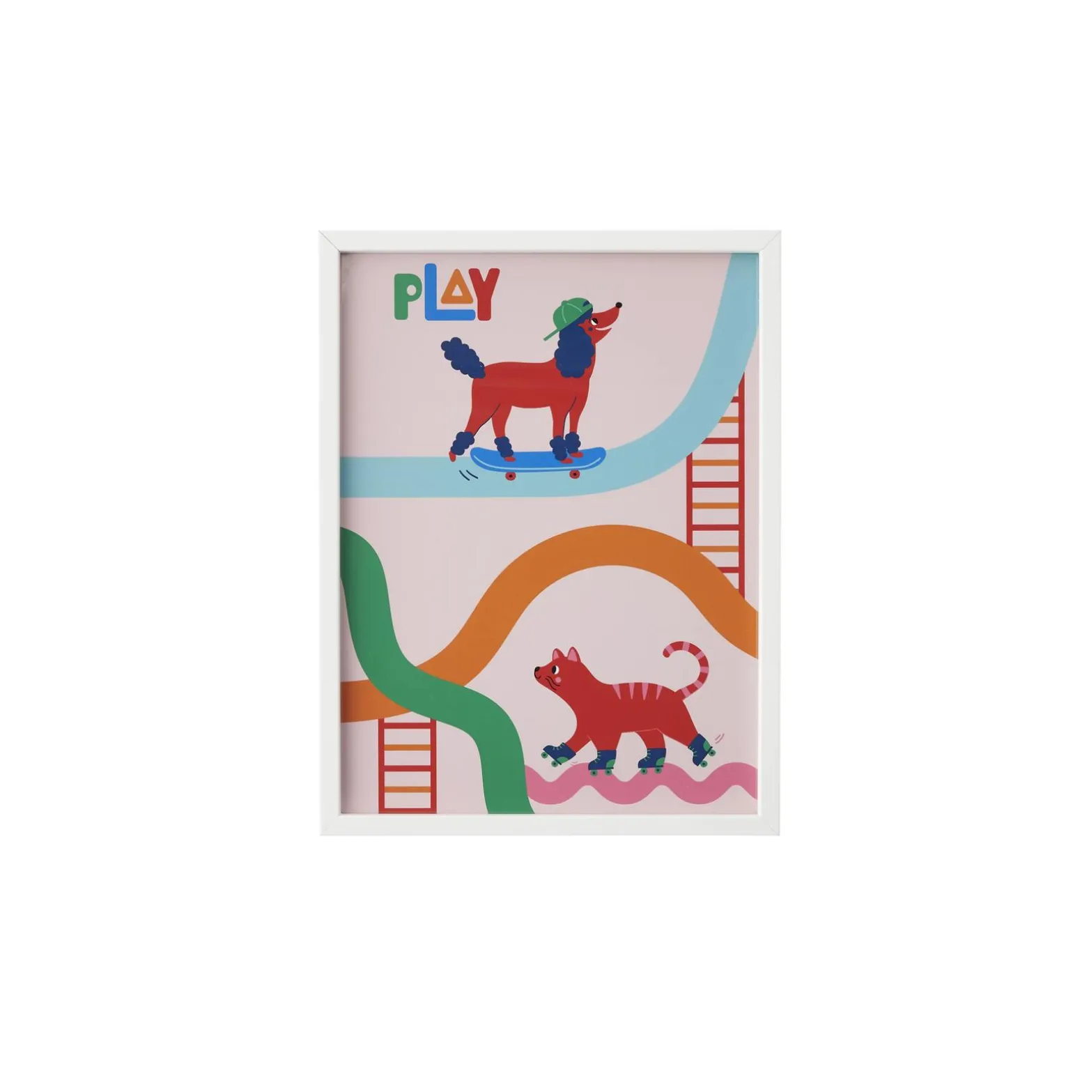 4MURS Image encadrée PLAY coloris multicolore - 4MURS