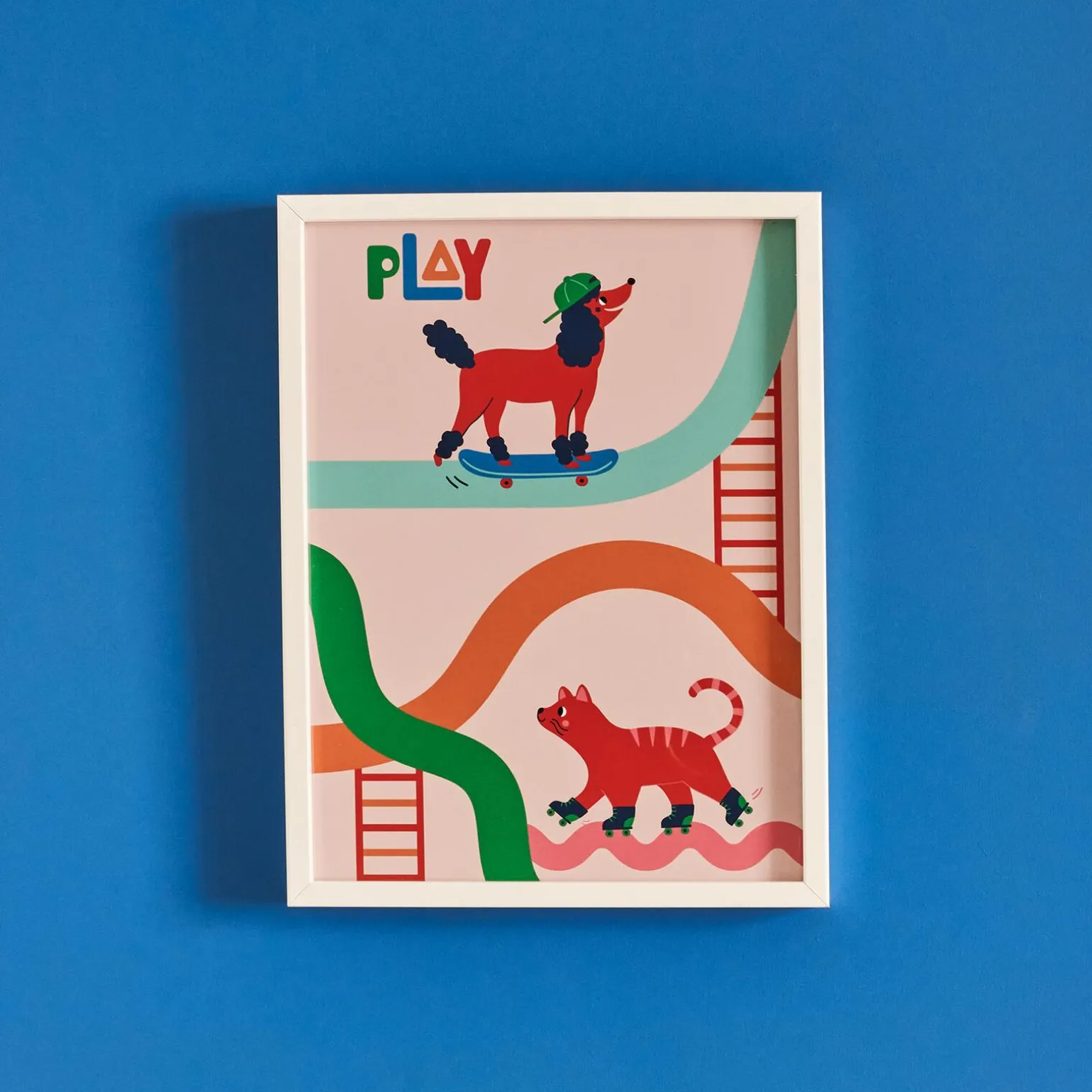 4MURS Image encadrée PLAY coloris multicolore - 4MURS