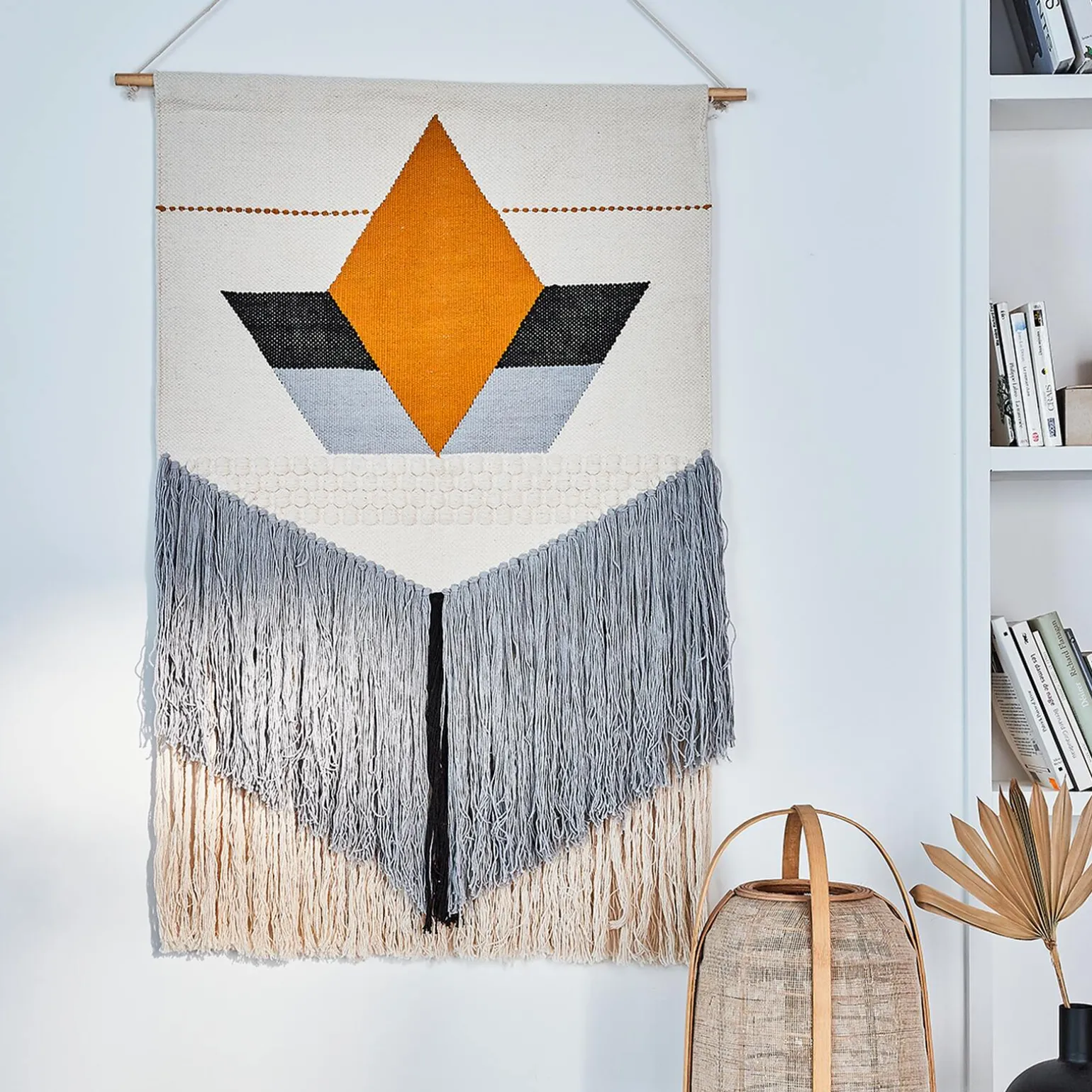 4MURS Kakémono déco AMDO coloris blanc et gris - 4MURS