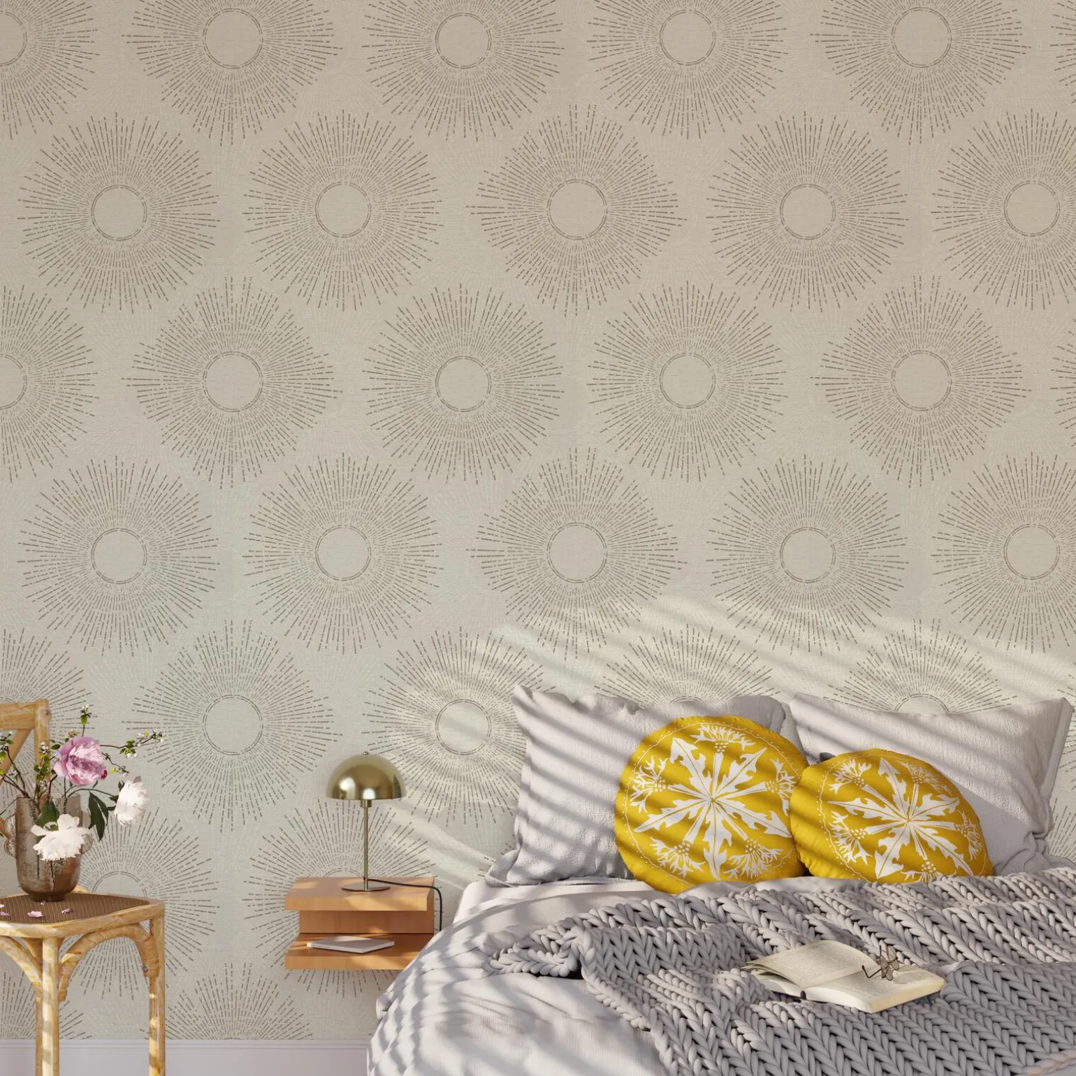 4MURS Papier peint intissé SOHAIL coloris beige sable - 4MURS