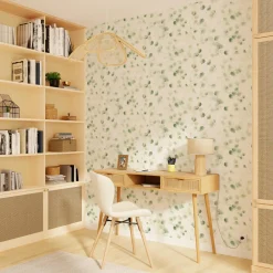 4MURS Papier peint intissé EFFIE coloris vert feuille - 4MURS