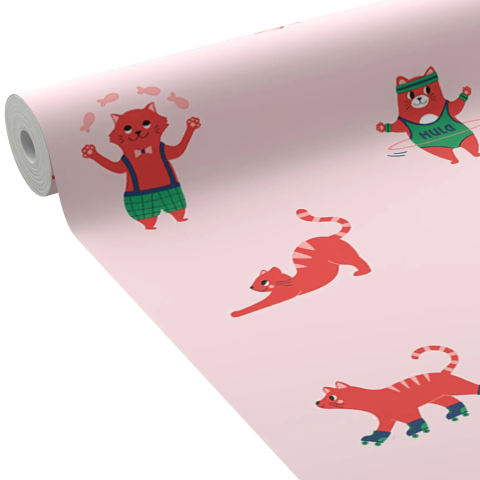 4MURS Papier peint intissé CARAMEL coloris rose poudré - 4MURS