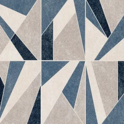 4MURS Papier peint intissé DAVENPORT coloris bleu grisé - 4MURS
