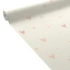 4MURS Papier peint intissé HEARTS vieux rose et beige rosé - 4MURS
