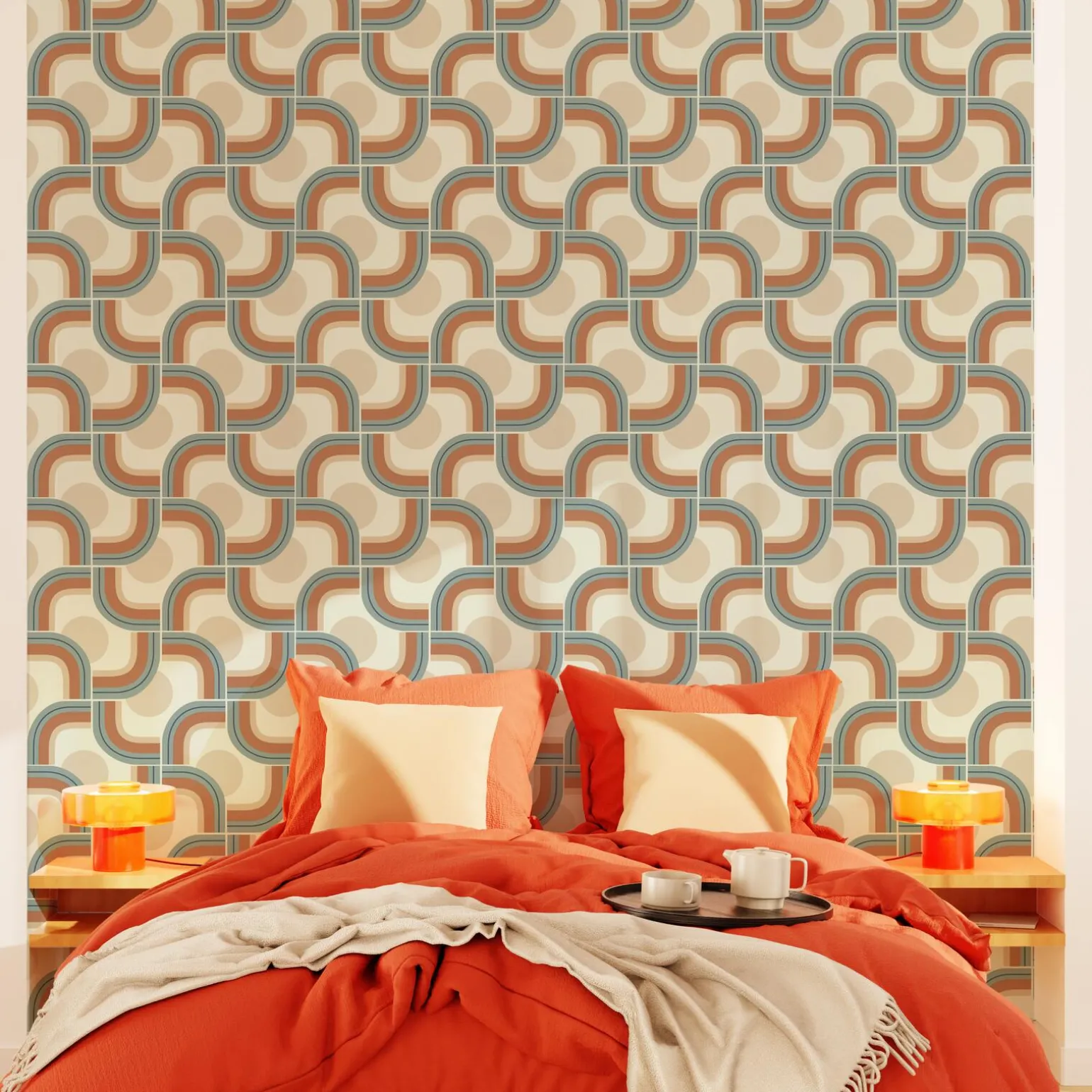 4MURS Papier peint intissé SUZIE coloris multicolore - 4MURS