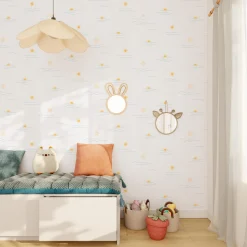 4MURS Papier peint intissé SOLEA coloris blanc - 4MURS