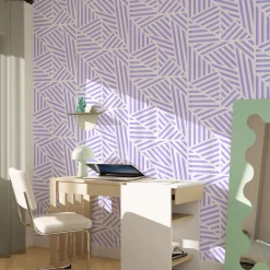 4MURS Papier peint intissé HARRY coloris lilas - 4MURS